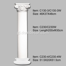 Columnas de PU con superficie lisa